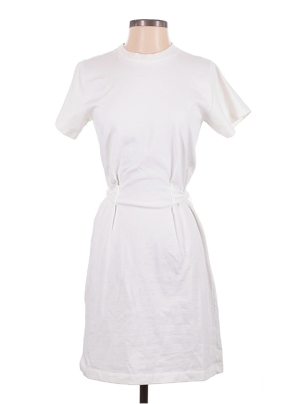 Classic White Short Sleeve Dress